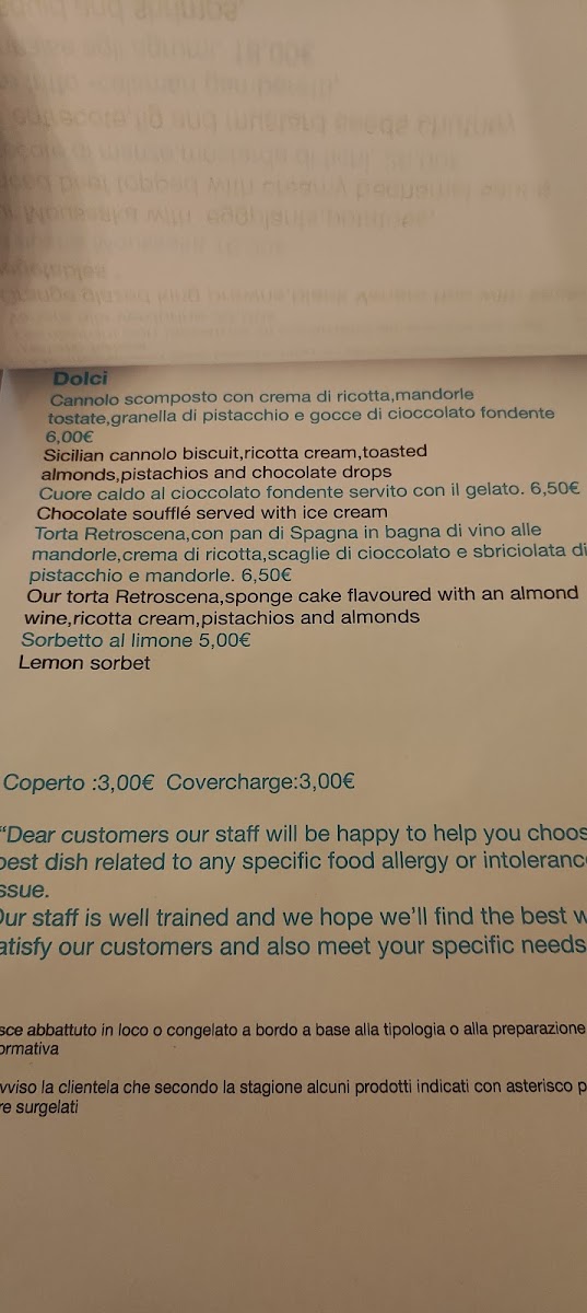 Ristorante Retroscena - Siracusa Photo Menu 5