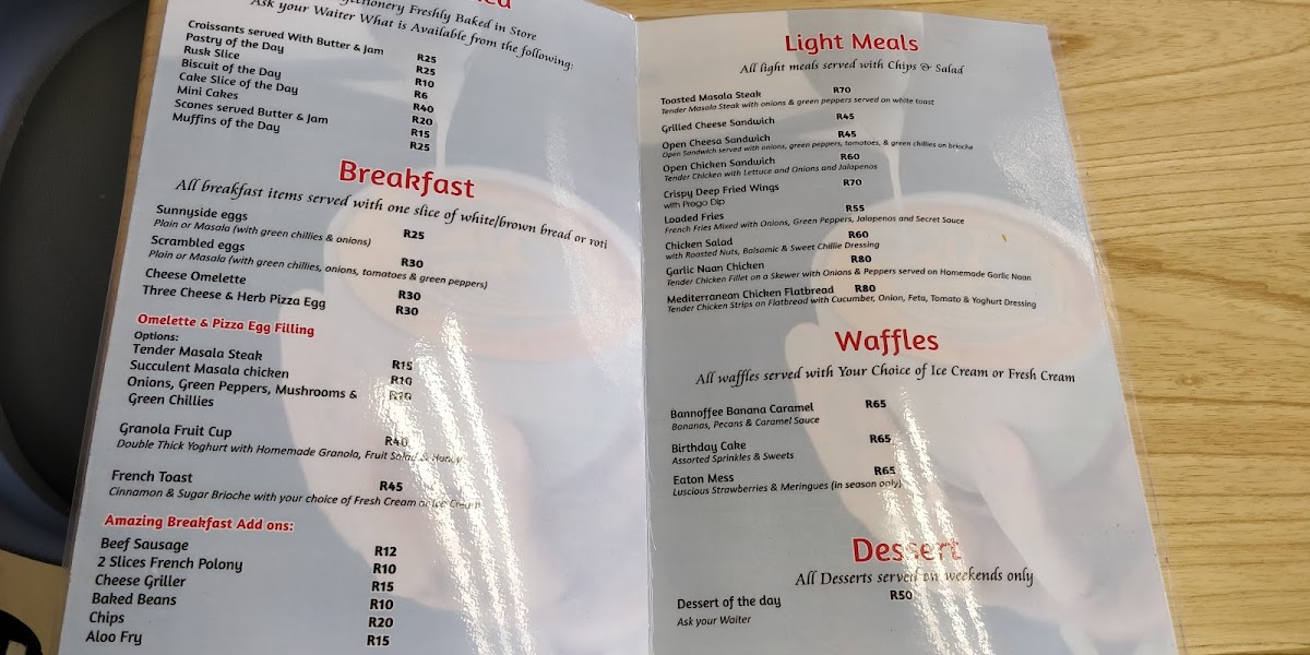 Le Breakfast Bean Photo Menu 5
