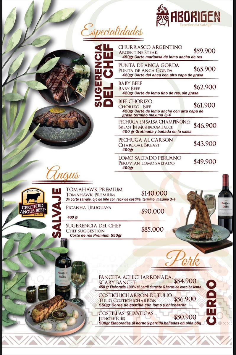 Aborigen Bar y Comida Salvaje Photo Menu 5