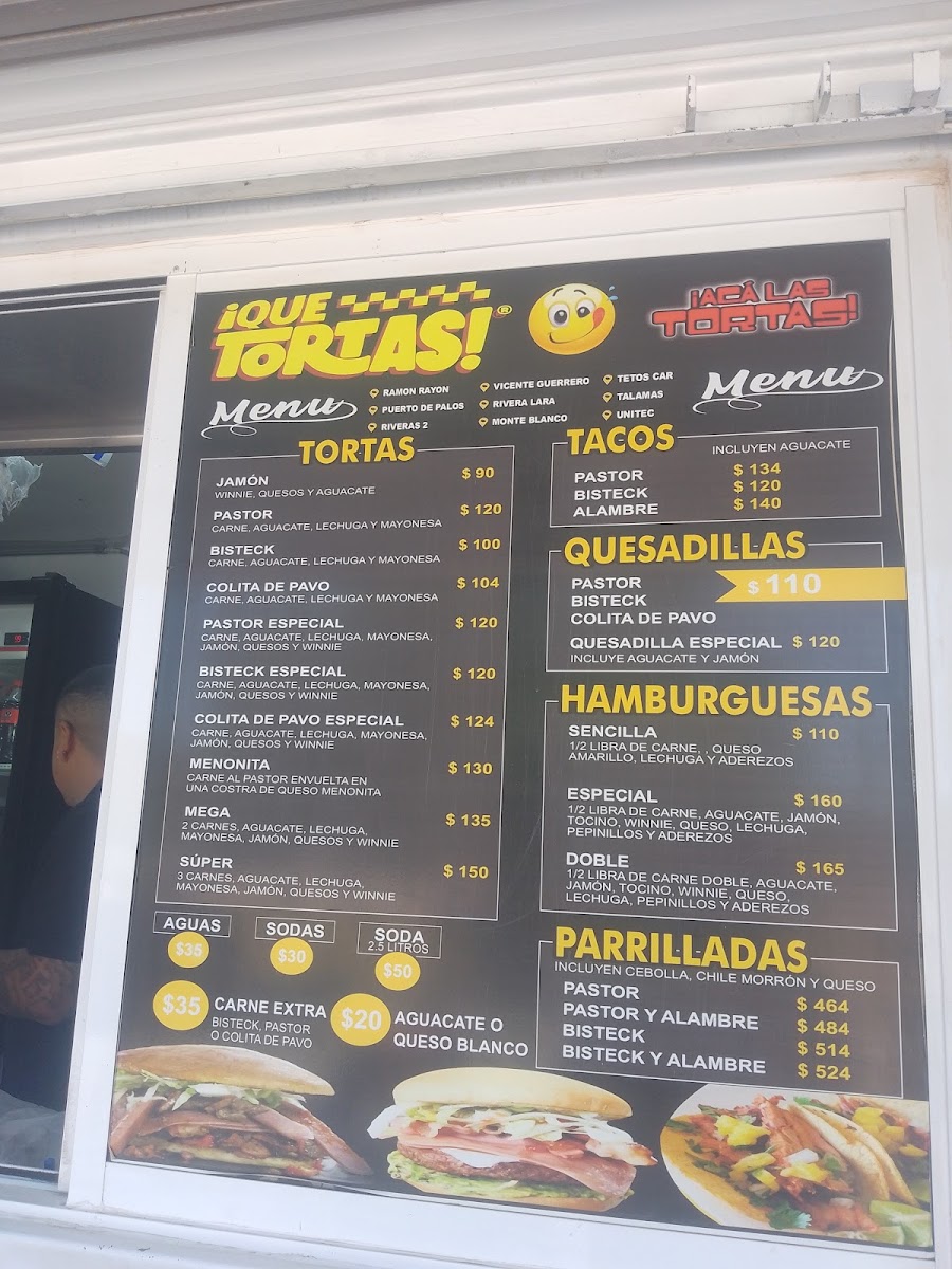 Acá Las Tortas UNITEC Photo Menu 2