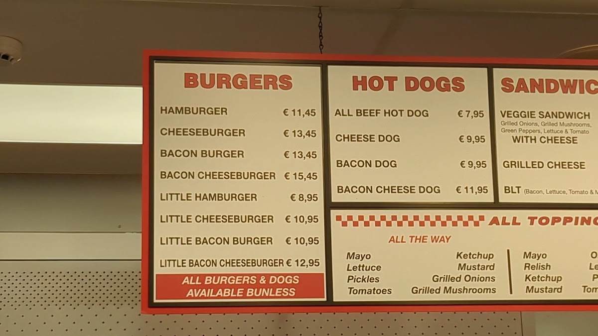 Five Guys Rome Termini Photo Menu 7