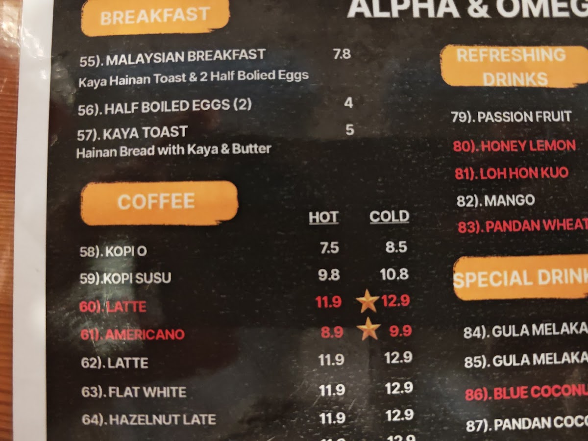 Jom Makan Minum Lah @ Alpha & Omega Cafe, Bandar Sri Damansara Photo Menu 10