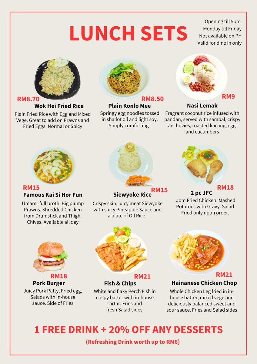 Jom Makan Minum Lah @ Alpha & Omega Cafe, Bandar Sri Damansara Photo Menu 2