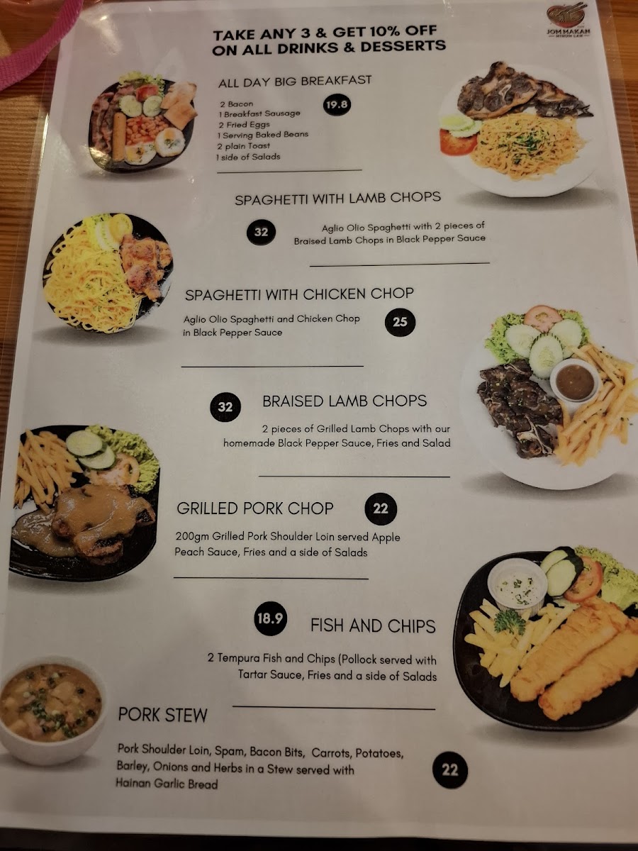 Jom Makan Minum Lah @ Alpha & Omega Cafe, Bandar Sri Damansara Photo Menu 6