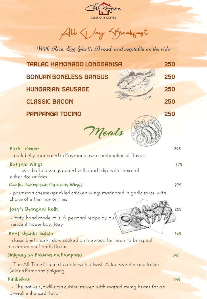 Cafe Kayman Photo Menu 2