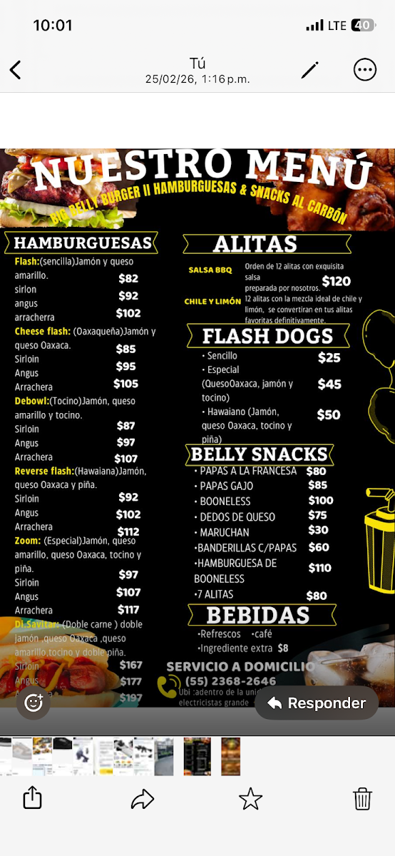 Big Belly Burger Photo Menu 1