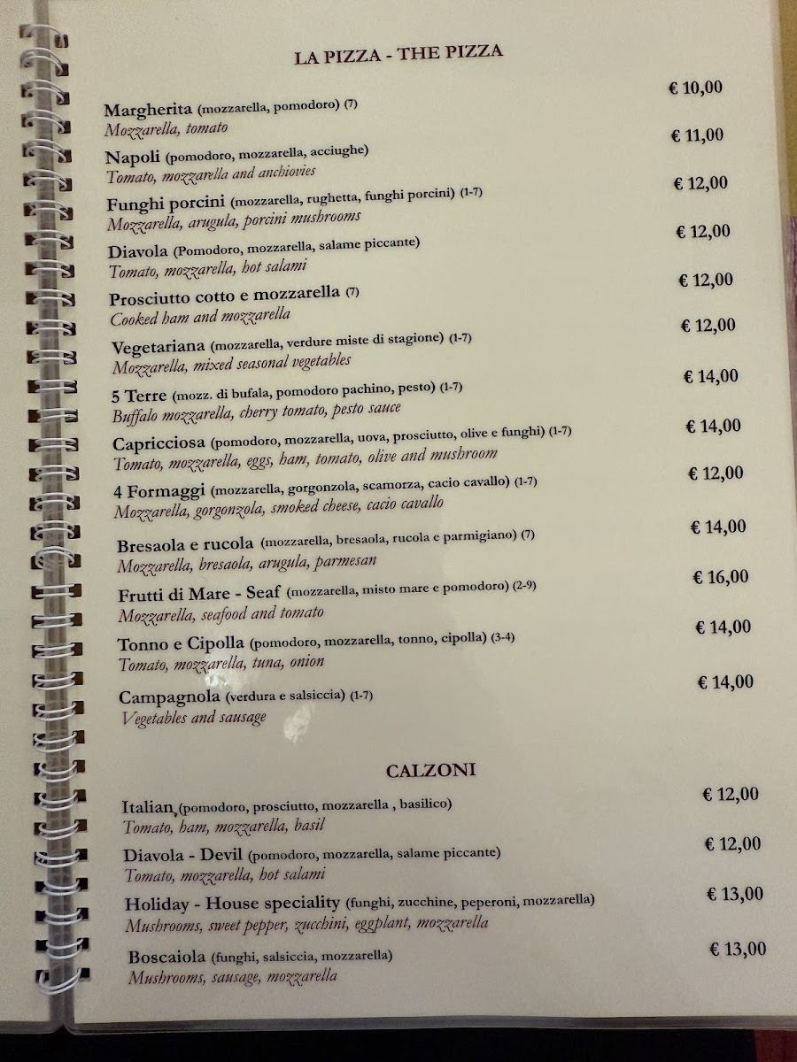 La Taverna Madonna Dei Monti 16 Photo Menu 5