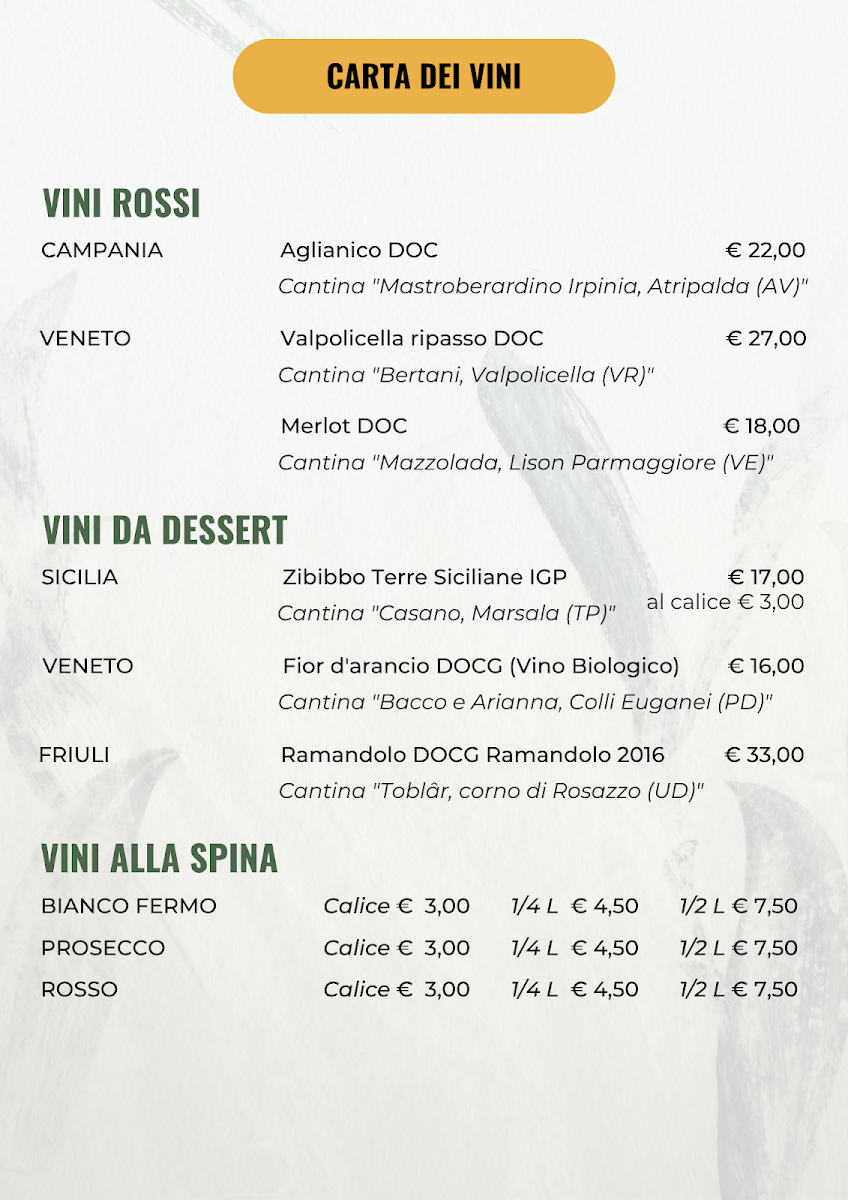 Antichi Sapori Dolo Photo Menu 6