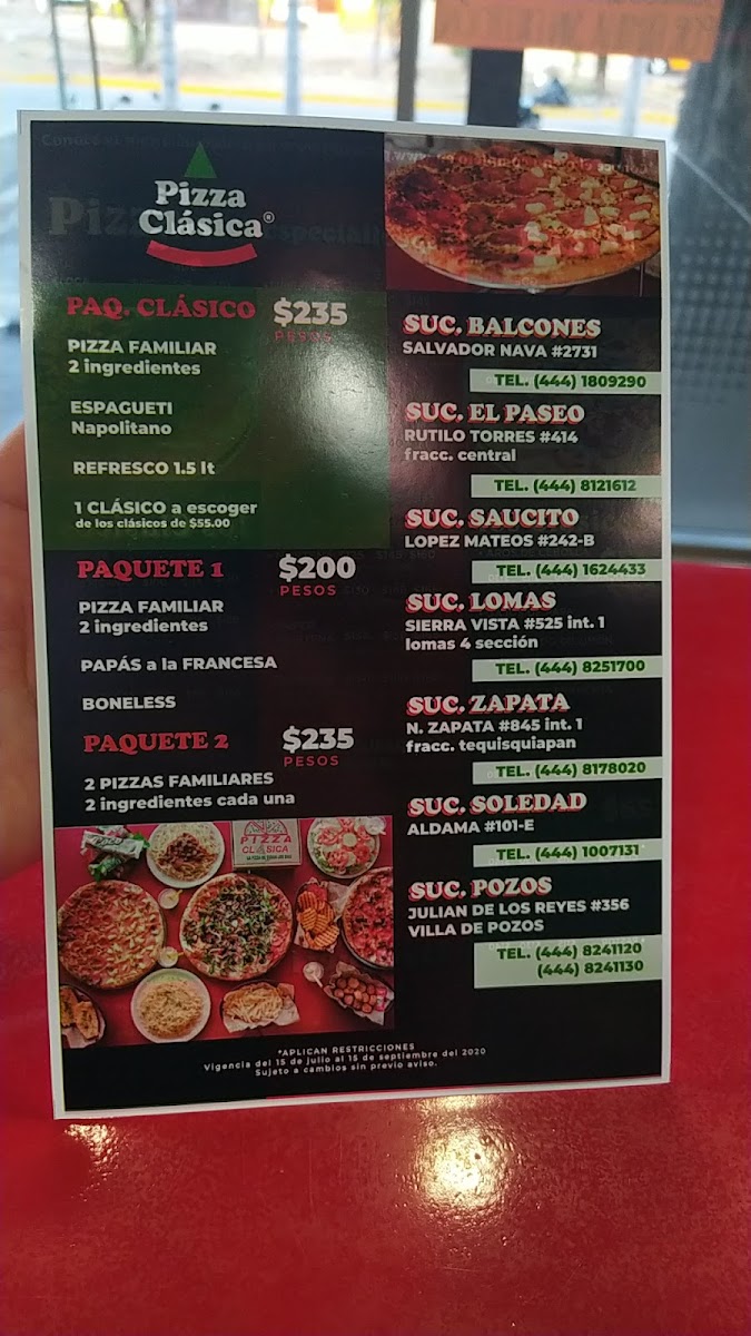 Pizza Clásica Photo Menu 2
