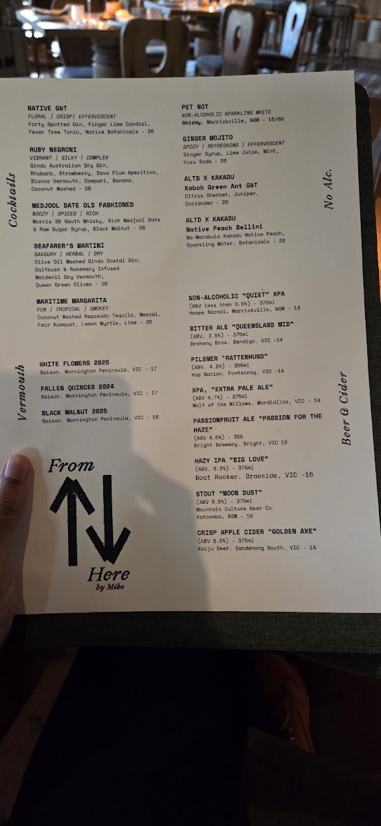 From Here by Mike Photo Menu 2