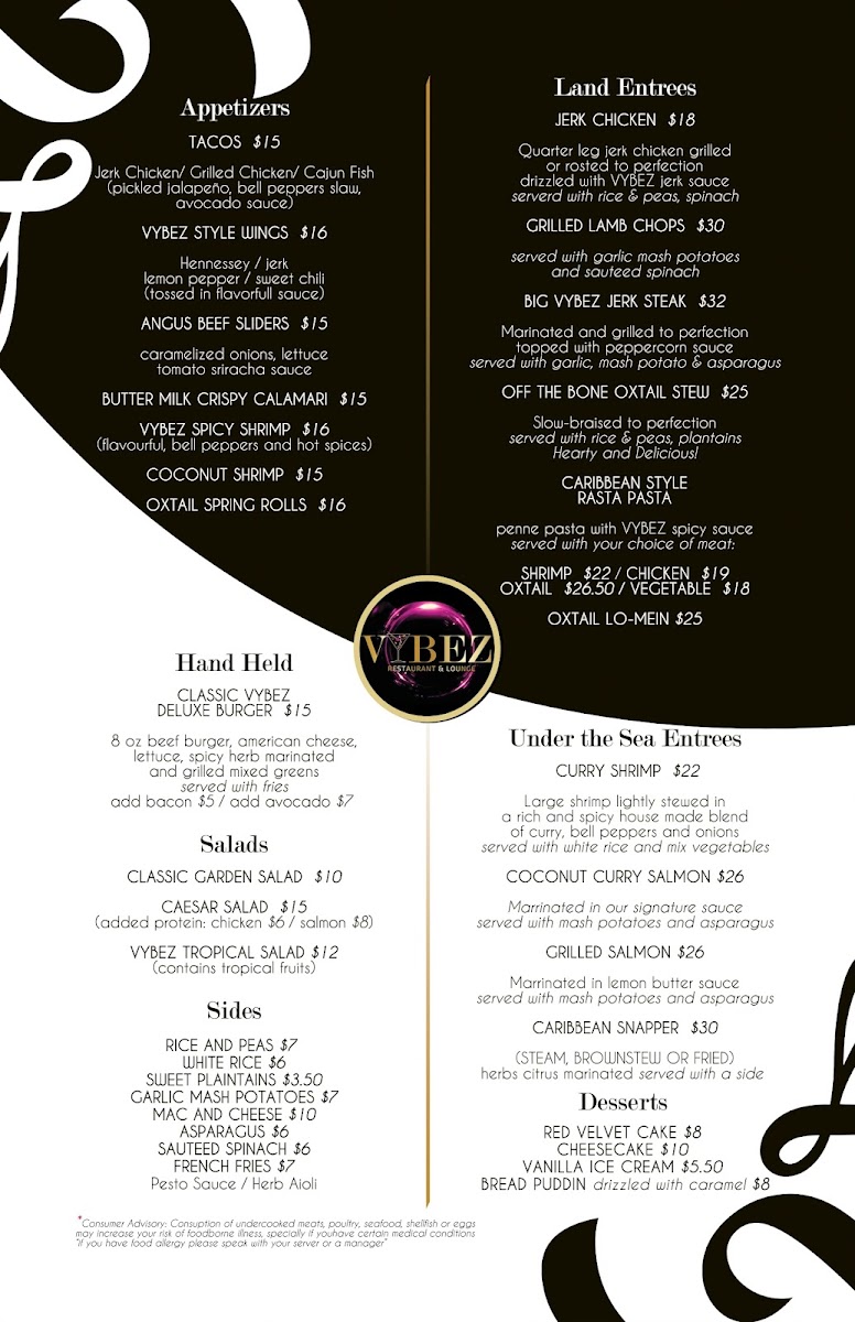 Vybez Restaurant and Lounge Photo Menu 1