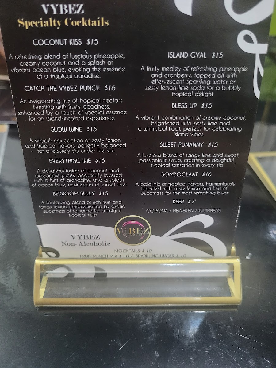Vybez Restaurant and Lounge Photo Menu 2