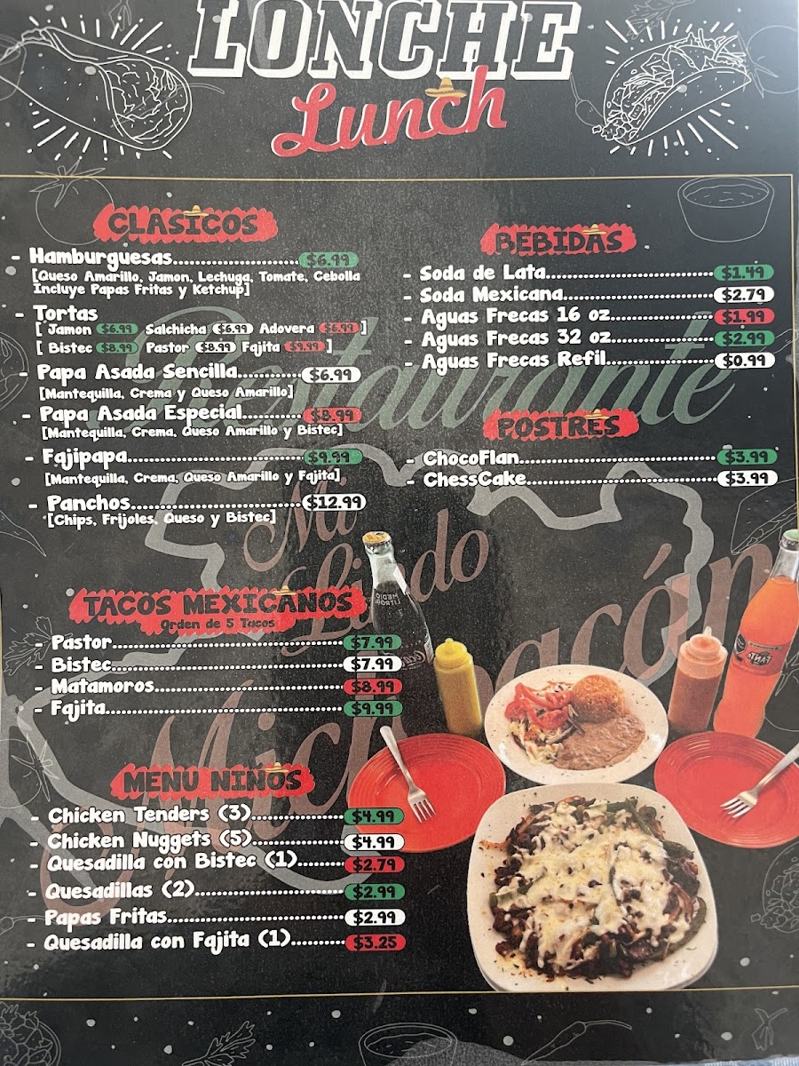 Restaurante Mi lindo Michoacan Photo Menu 8