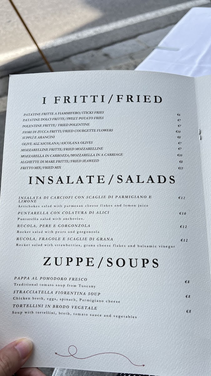 Mozza & bollicine Firenze Photo Menu 1