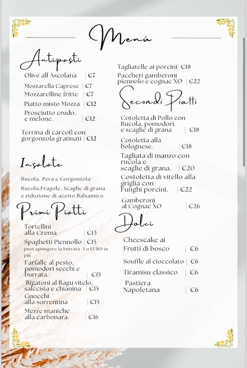 Mozza & bollicine Firenze Photo Menu 3