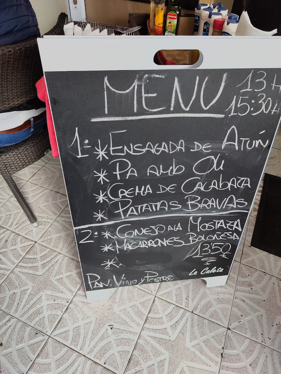 Restaurant la Caleta Photo Menu 2