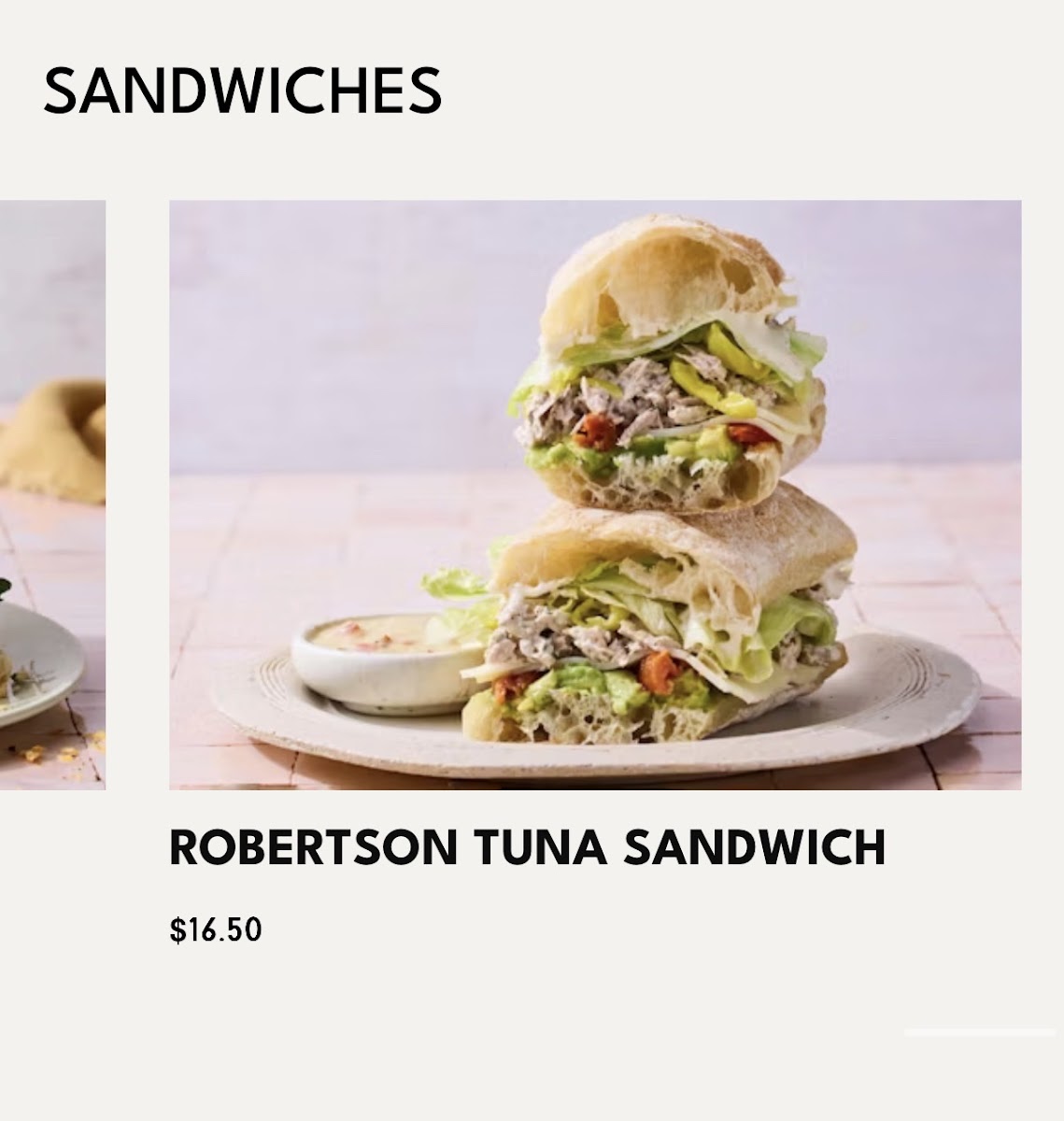 Neighborly Photo Menu 2