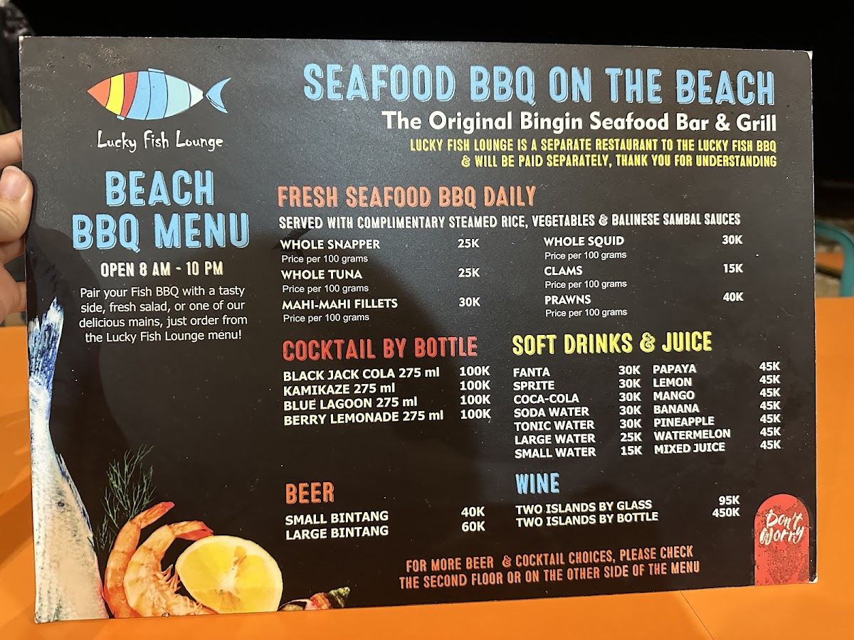 Lucky Fish Lounge Photo Menu 1