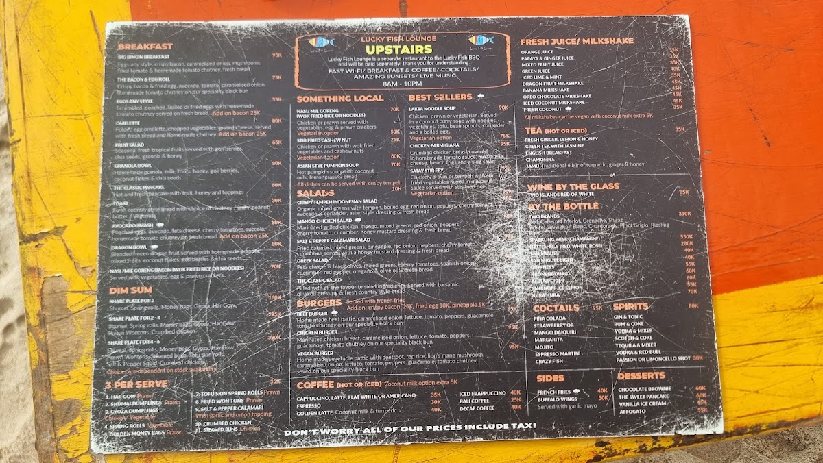 Lucky Fish Lounge Photo Menu 2