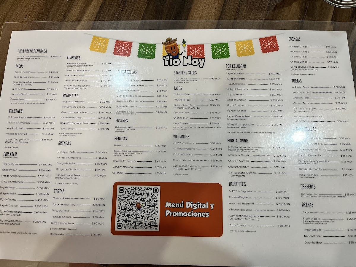 Tacos el Tio Noy Photo Menu 6