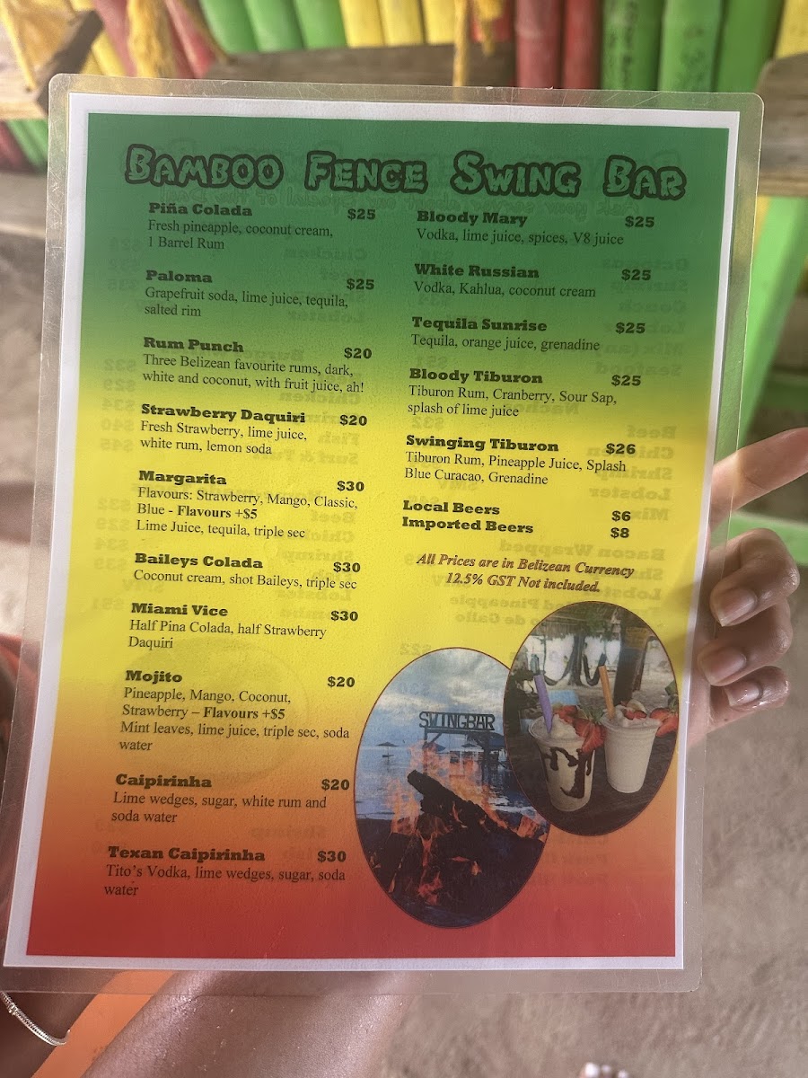 Bamboo Fence Restaurant & Swing Bar Photo Menu 6