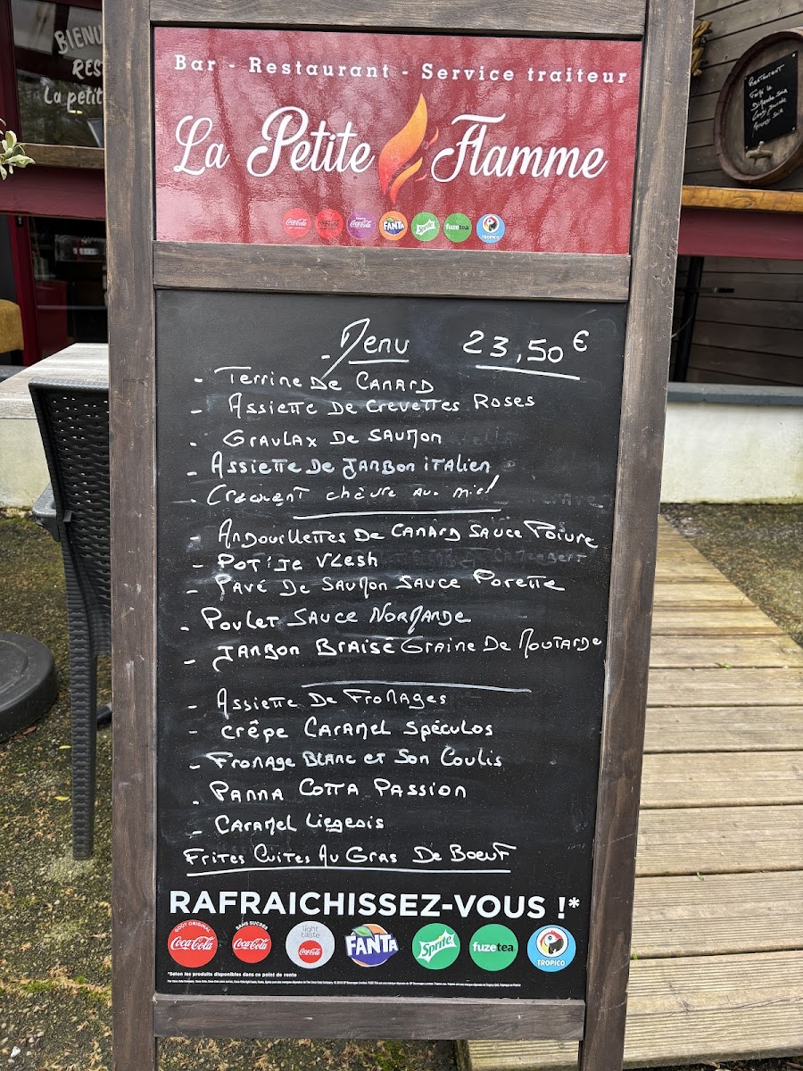 La petite flamme Photo Menu 1