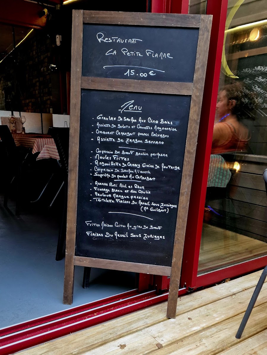 La petite flamme Photo Menu 10
