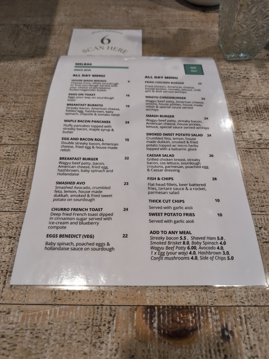 Melba's Bakehouse & Eatery Photo Menu 1