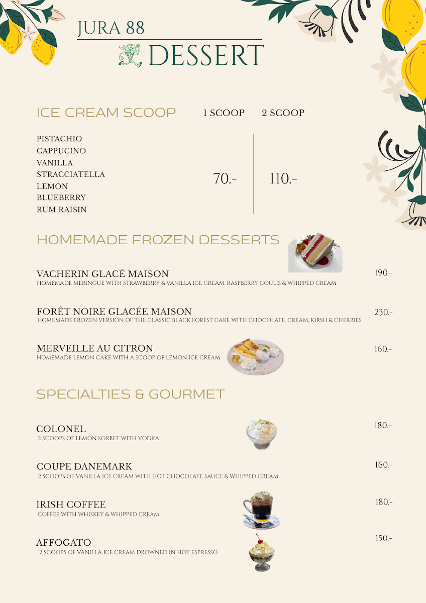 Jura 88 Guesthouse Photo Menu 8