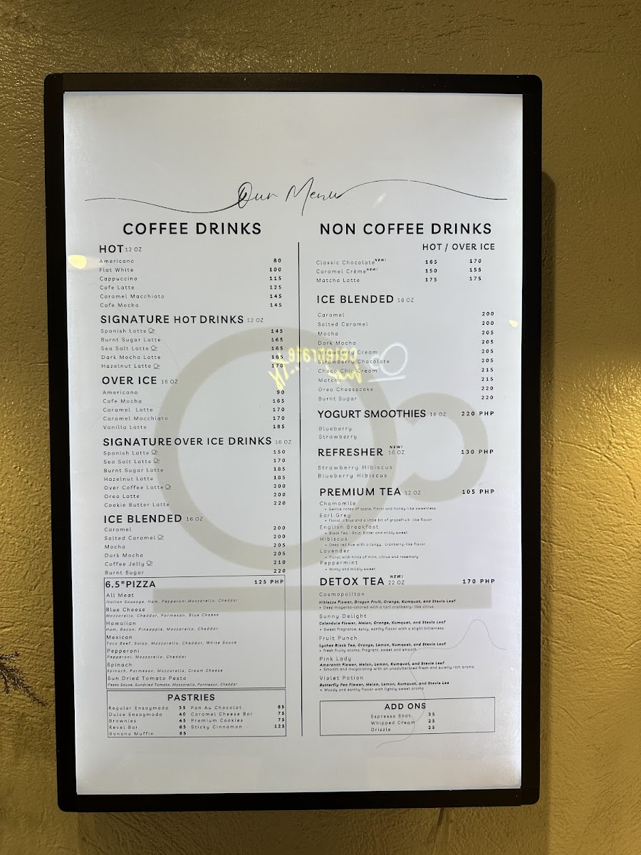 Over Coffee Photo Menu 2