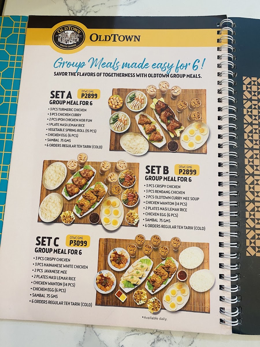 OldTown White Coffee - SM City Grand Central Photo Menu 4