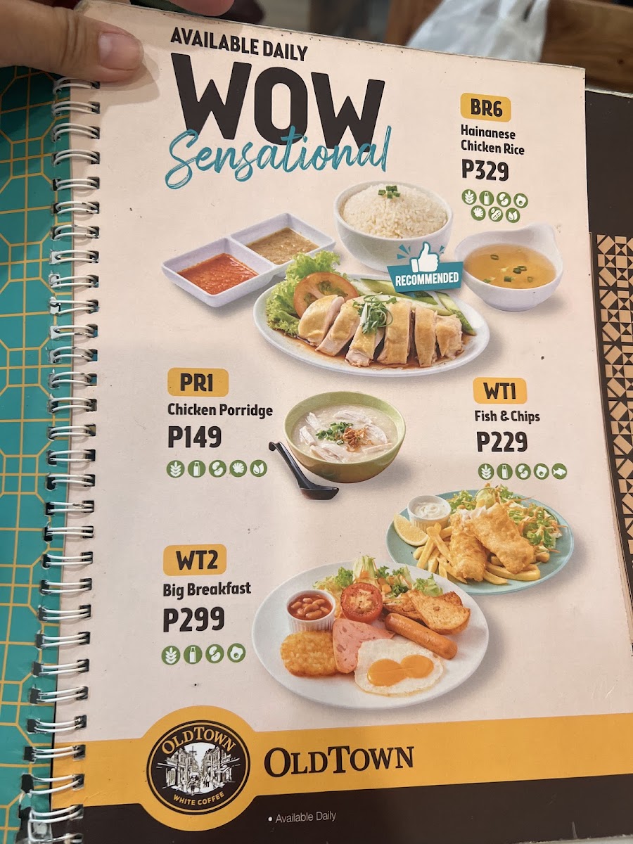 OldTown White Coffee - SM City Grand Central Photo Menu 7