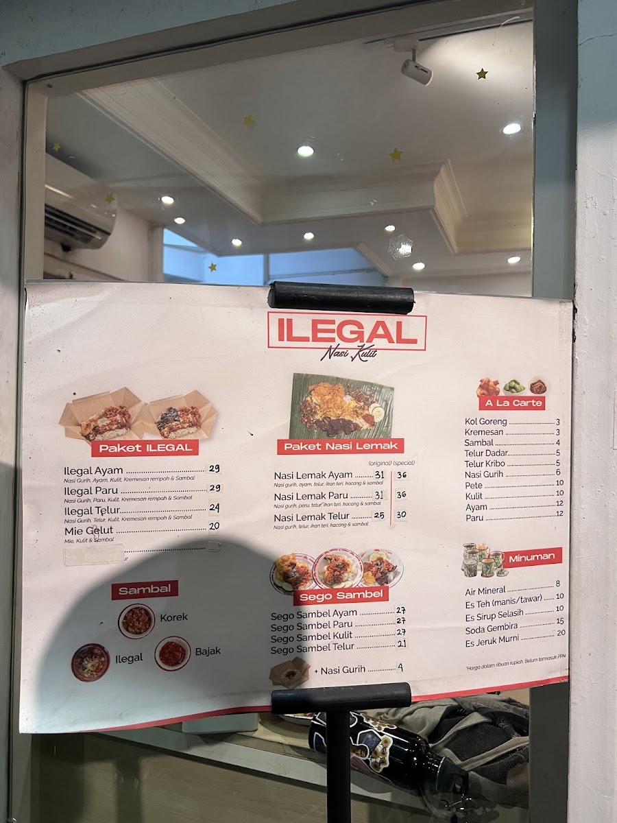 ILEGAL bloc Photo Menu 7