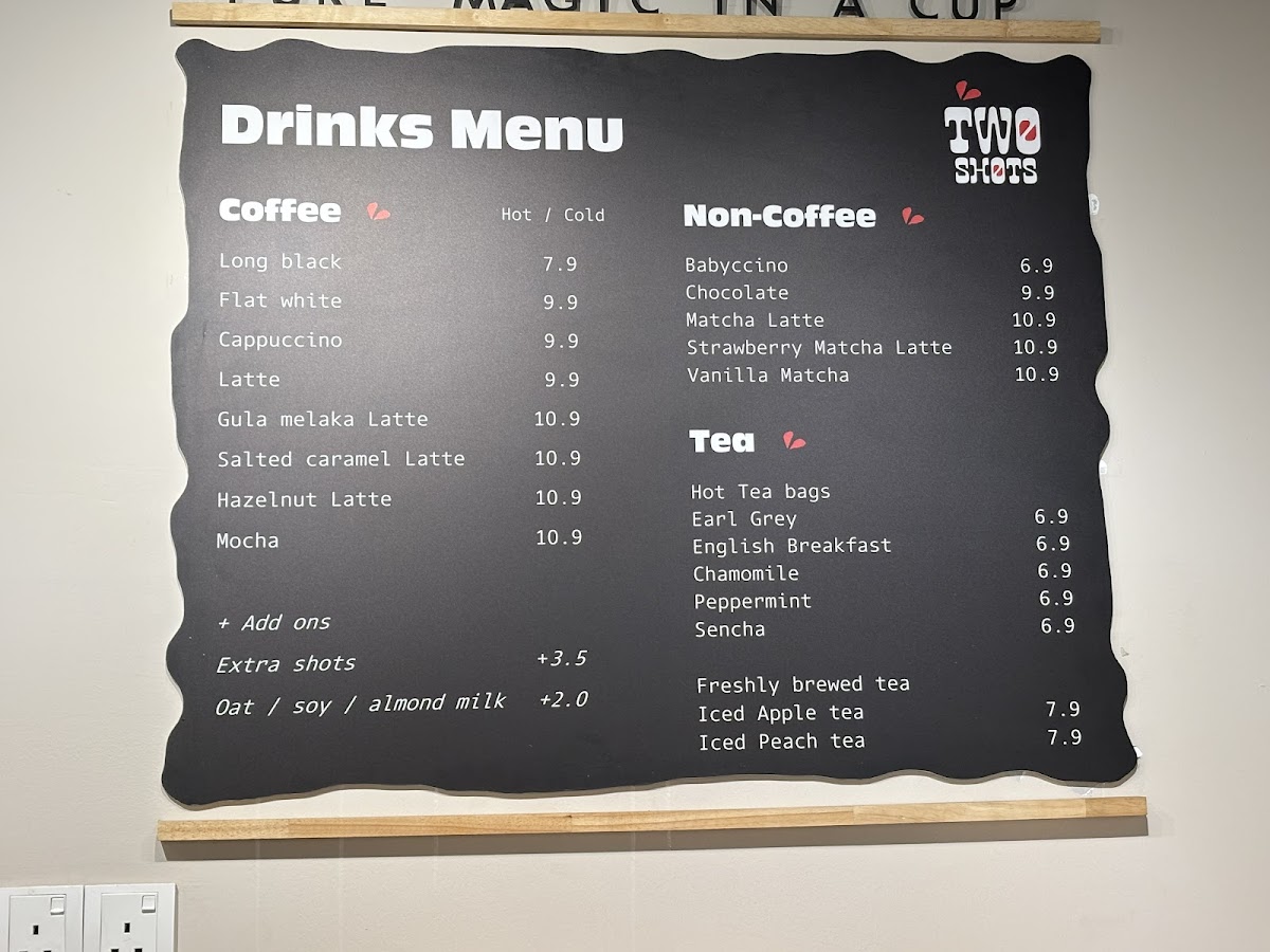 Two Shots Cafe Photo Menu 4