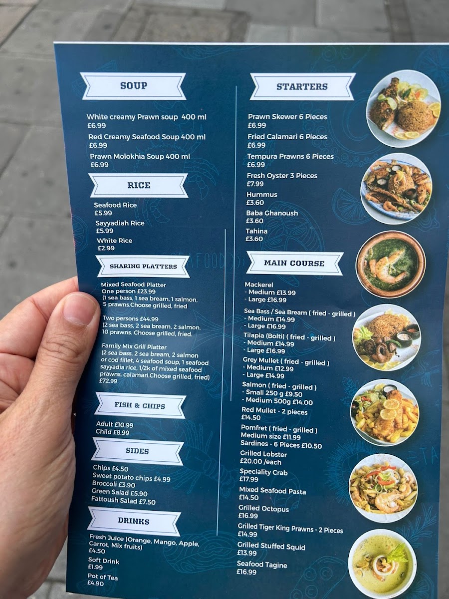 Faris Fishmonger Photo Menu 1