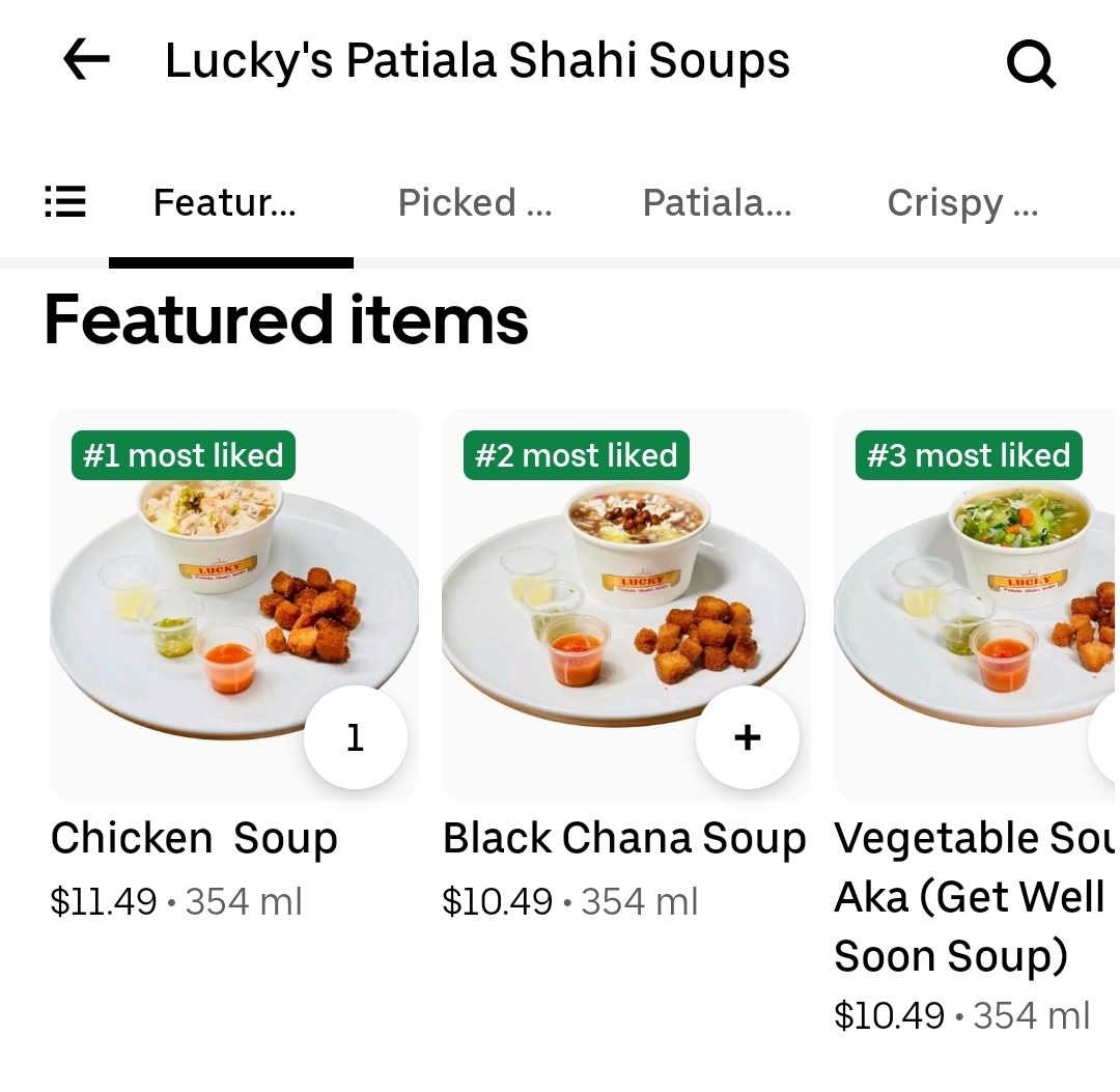 Lucky’s Patiala Shahi Soups Photo Menu 5