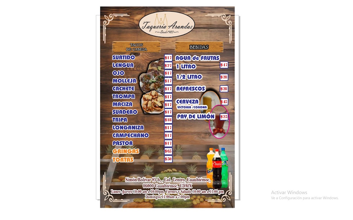 Taquería Arandas desde 1983 Photo Menu 2
