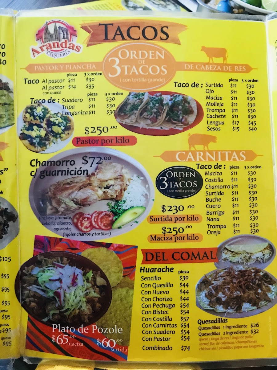 Taquería Arandas desde 1983 Photo Menu 6