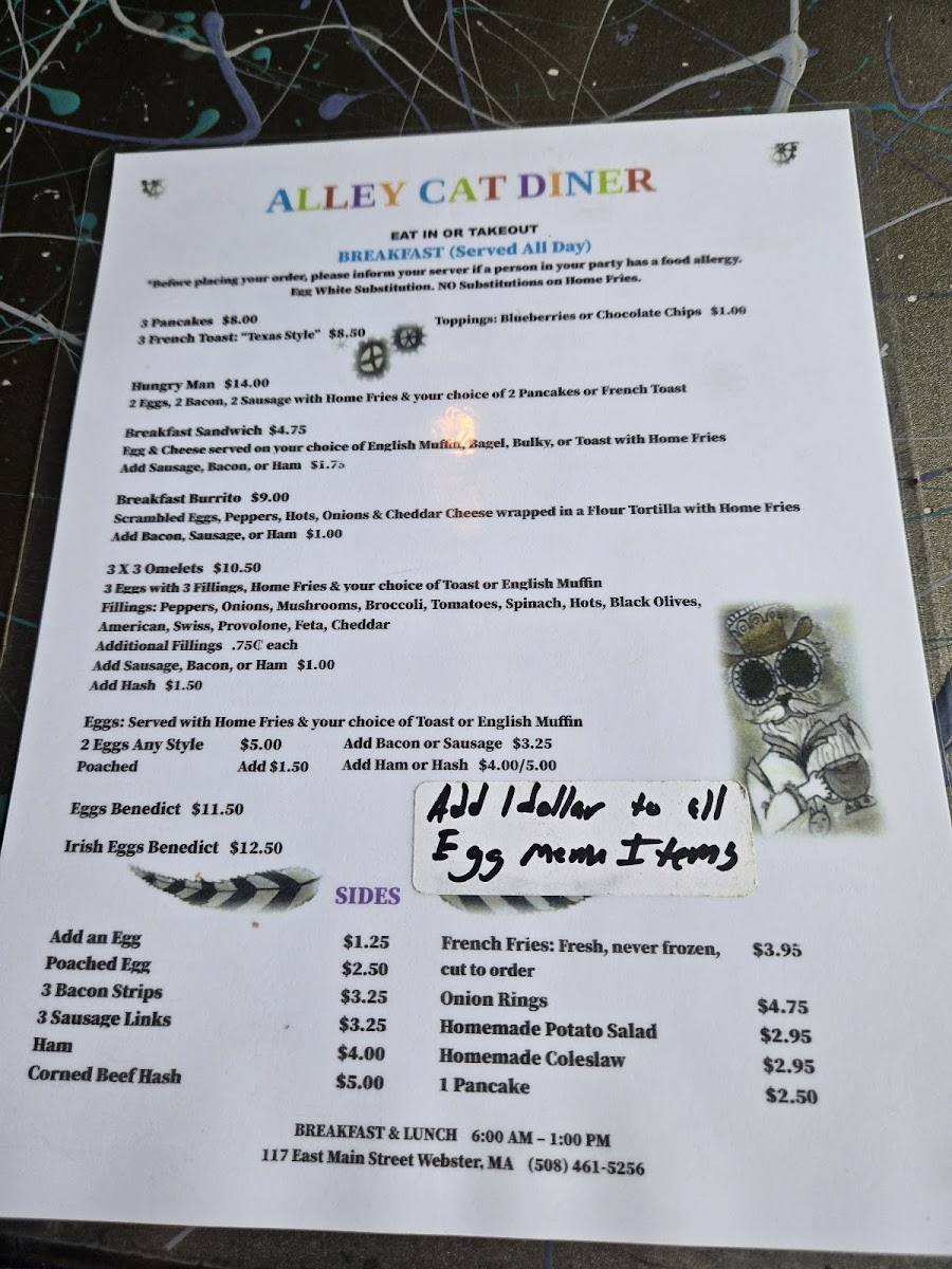 Alley Cat Diner Photo Menu 3