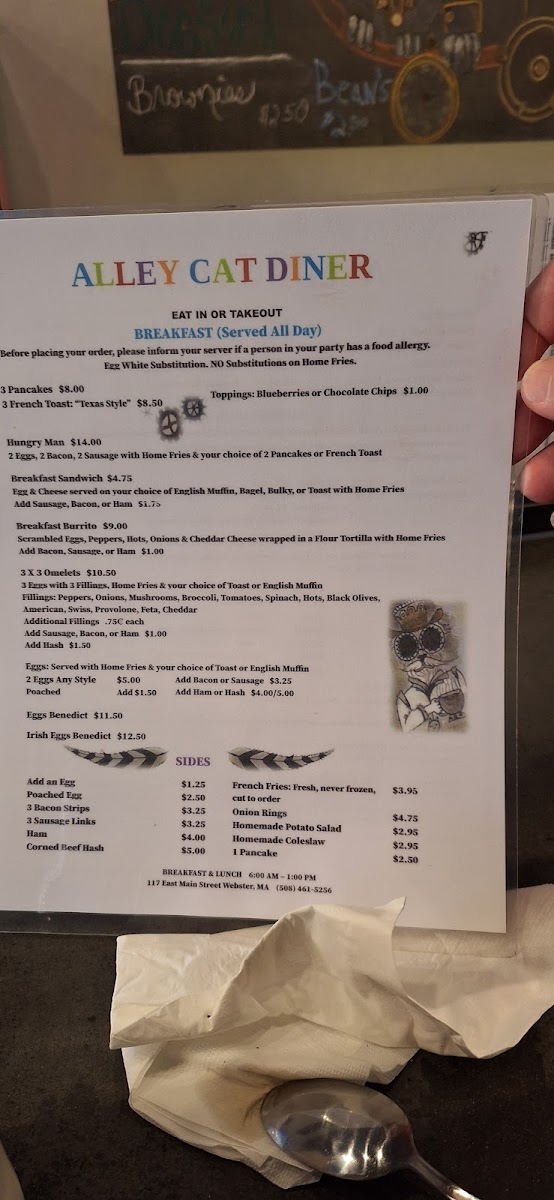 Alley Cat Diner Photo Menu 8