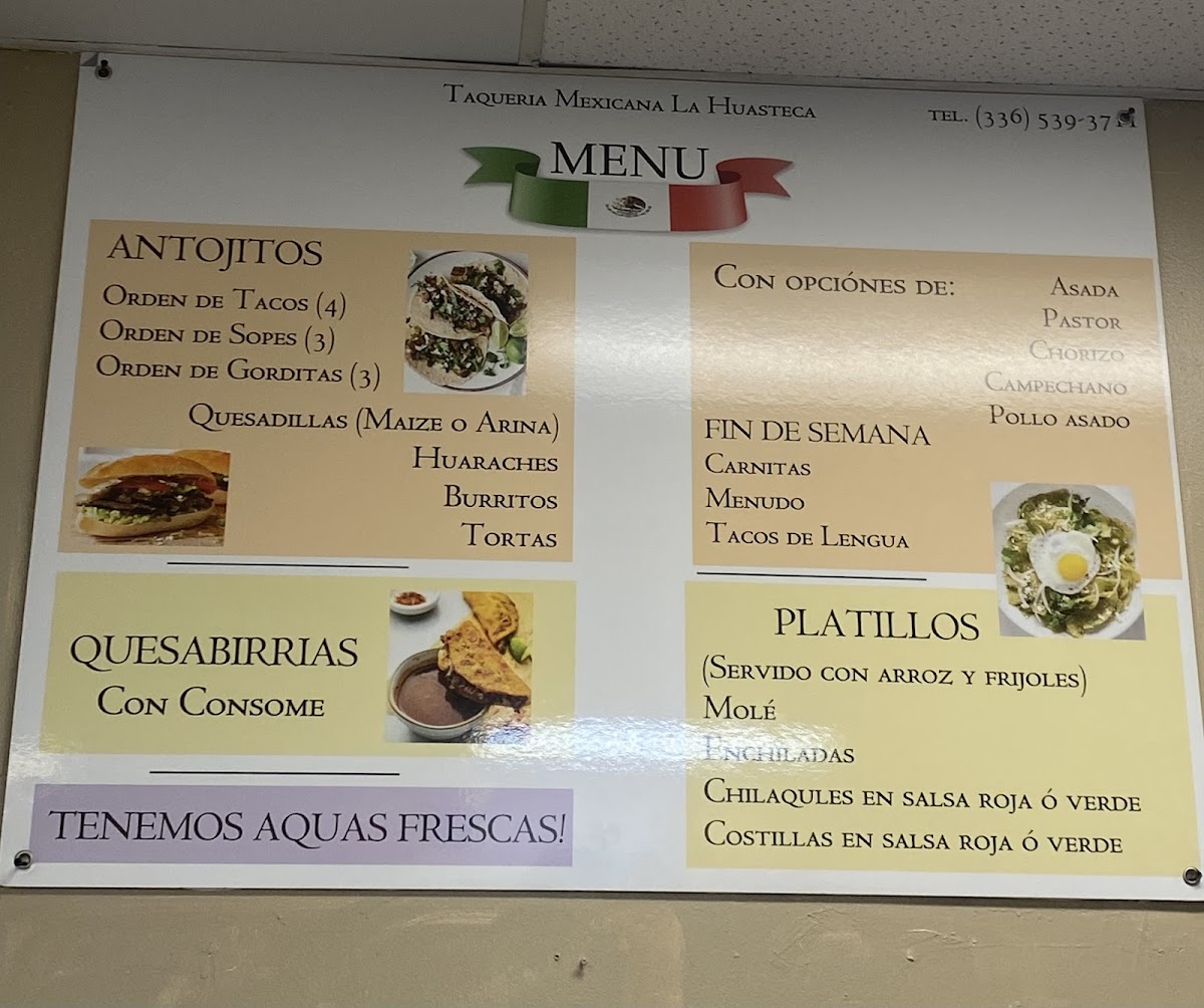 Tienda Mexicana La Huasteca Photo Menu 2