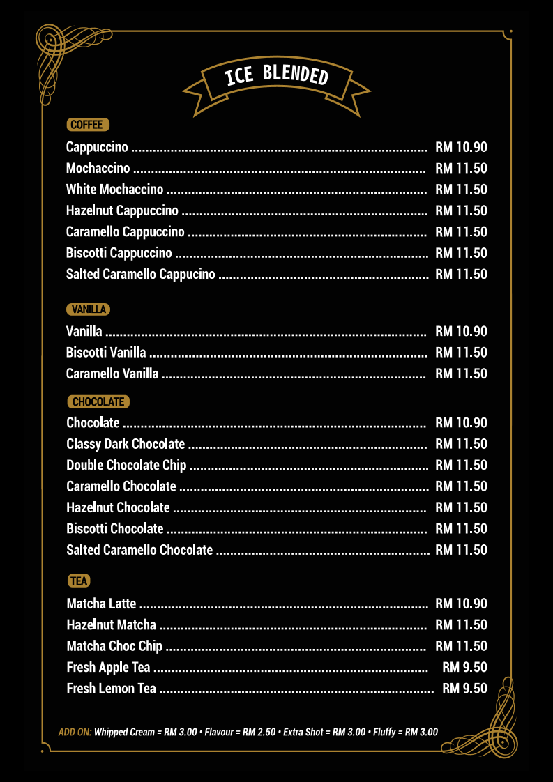 Richiamo Coffee - Bukit Beruntung Photo Menu 1