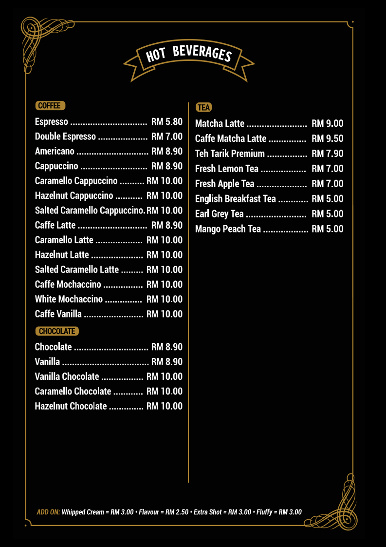 Richiamo Coffee - Bukit Beruntung Photo Menu 2