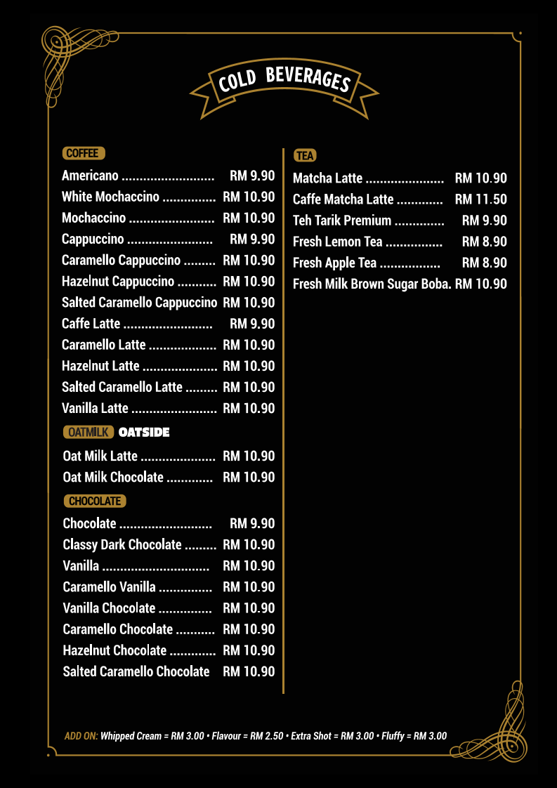 Richiamo Coffee - Bukit Beruntung Photo Menu 3