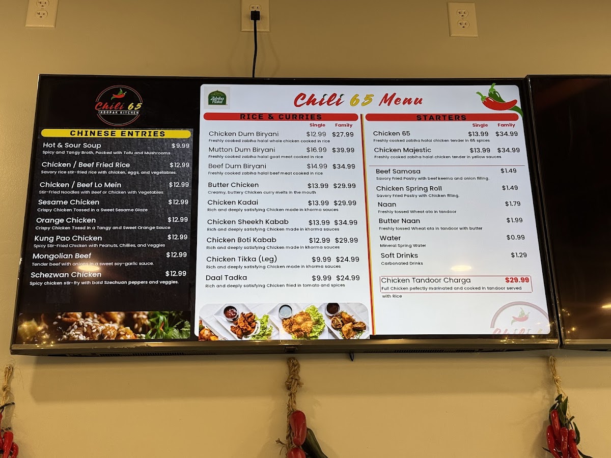 Chili 65 Photo Menu 2