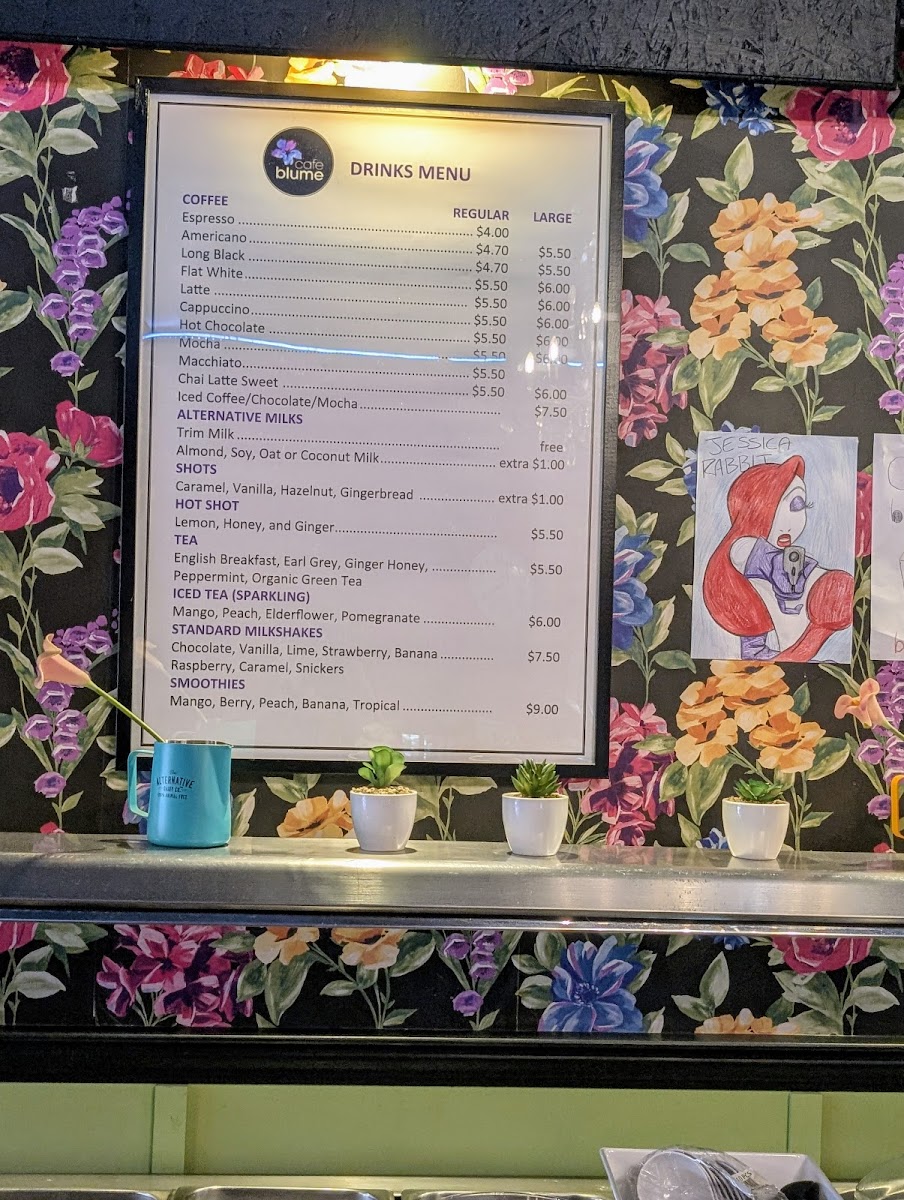 Cafe Blume Photo Menu 1