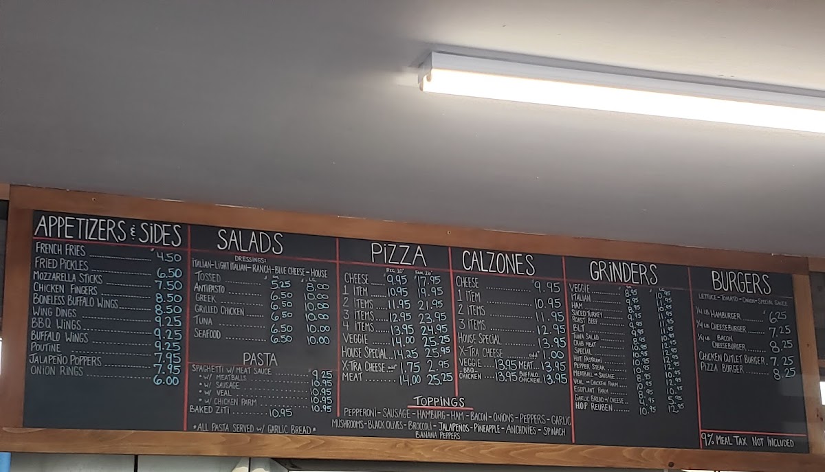 Hardwick House of Pizza Photo Menu 1