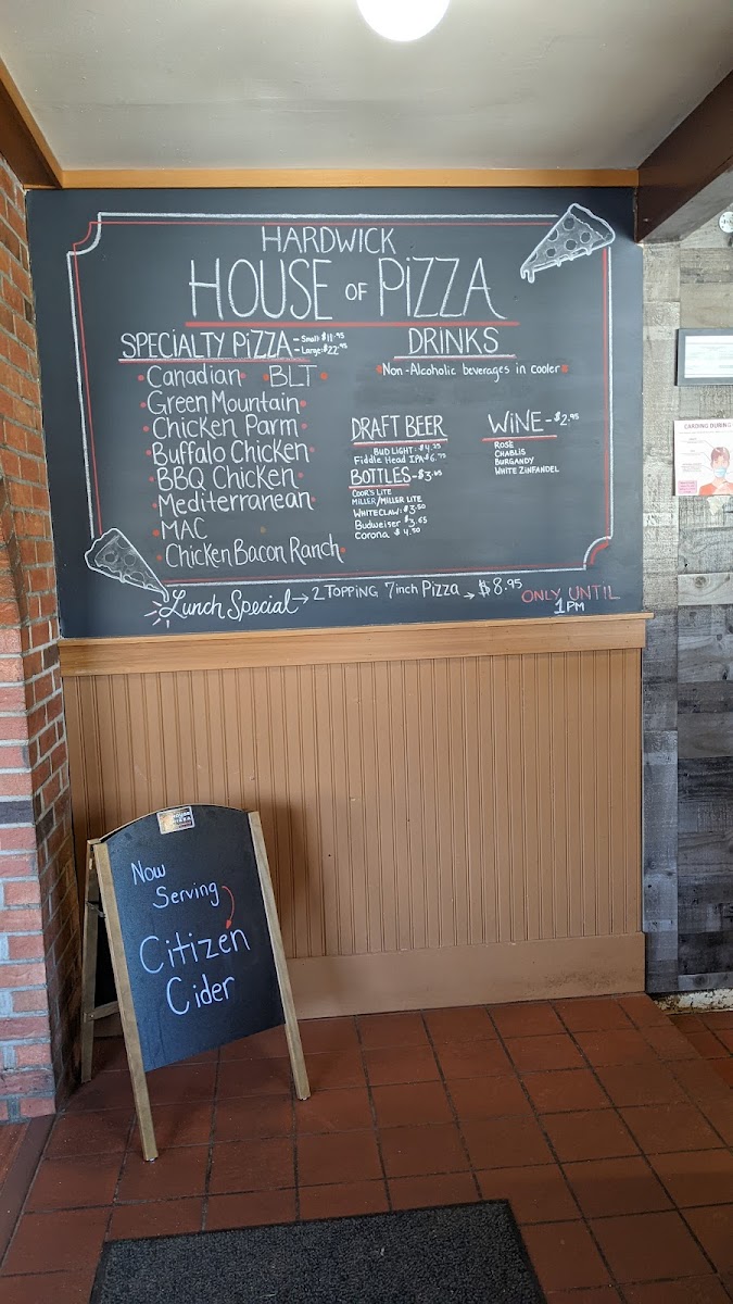 Hardwick House of Pizza Photo Menu 4