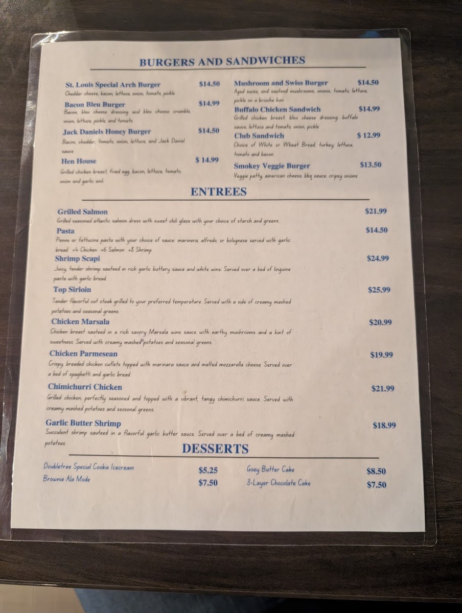 Underground Burger Bar Photo Menu 1