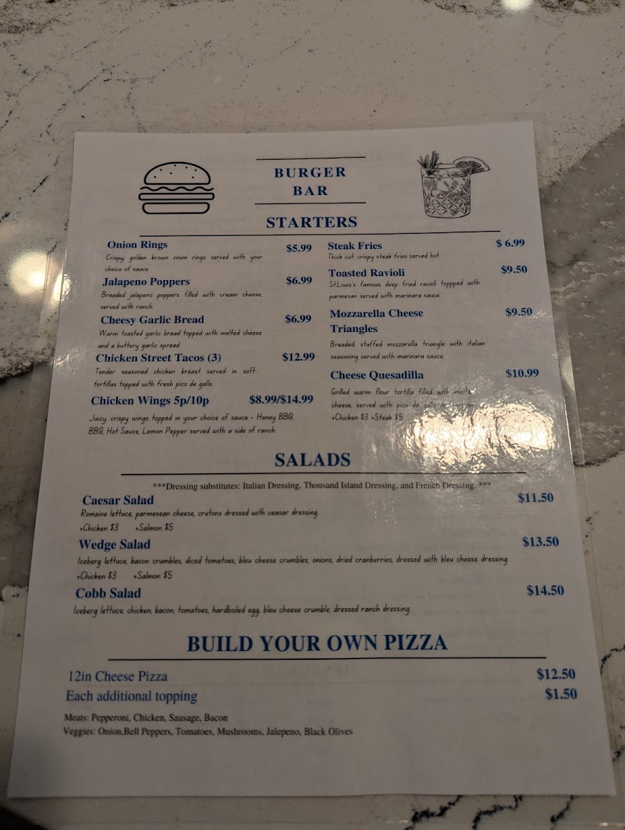 Underground Burger Bar Photo Menu 7